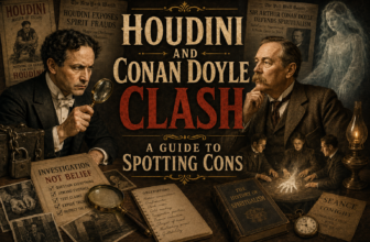 This guide explains how Houdini and Conan Doyle reveal a practical system for spotting cons in modern “mystery” events.