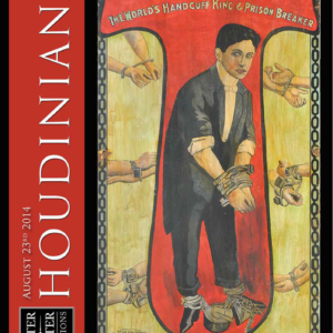 Houdiniana Magic Auction Catalog featuring Harry Houdini magic items, including, posters & playbills, handcuffs & escape devices, books, and programs