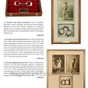 Houdiniana Magic Auction Catalog