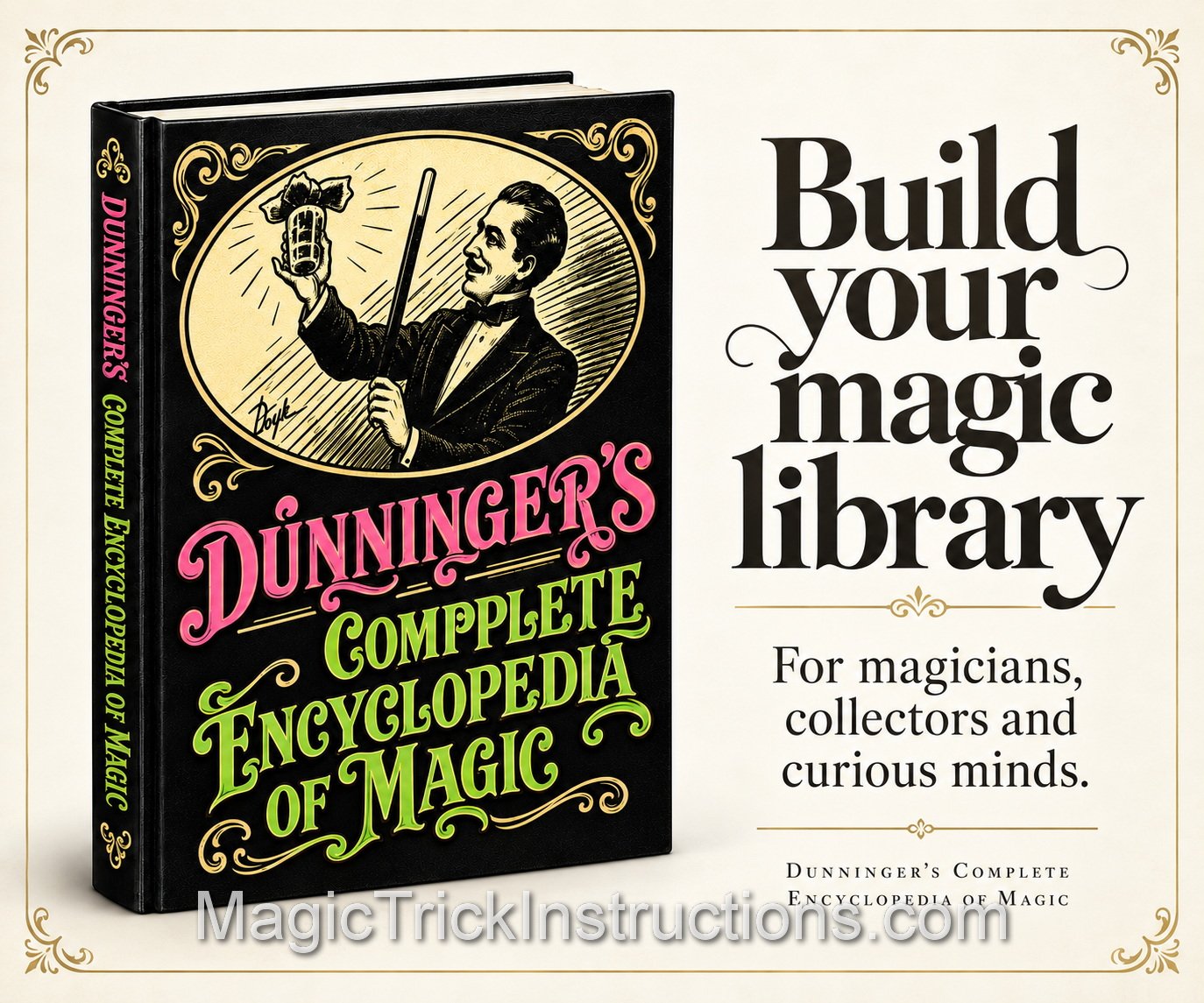Dunningers Complete Encyclopedia of Magic is a collection of articles and tricks written by Joseph Dunninger over his career as a mentalist and stage magician.