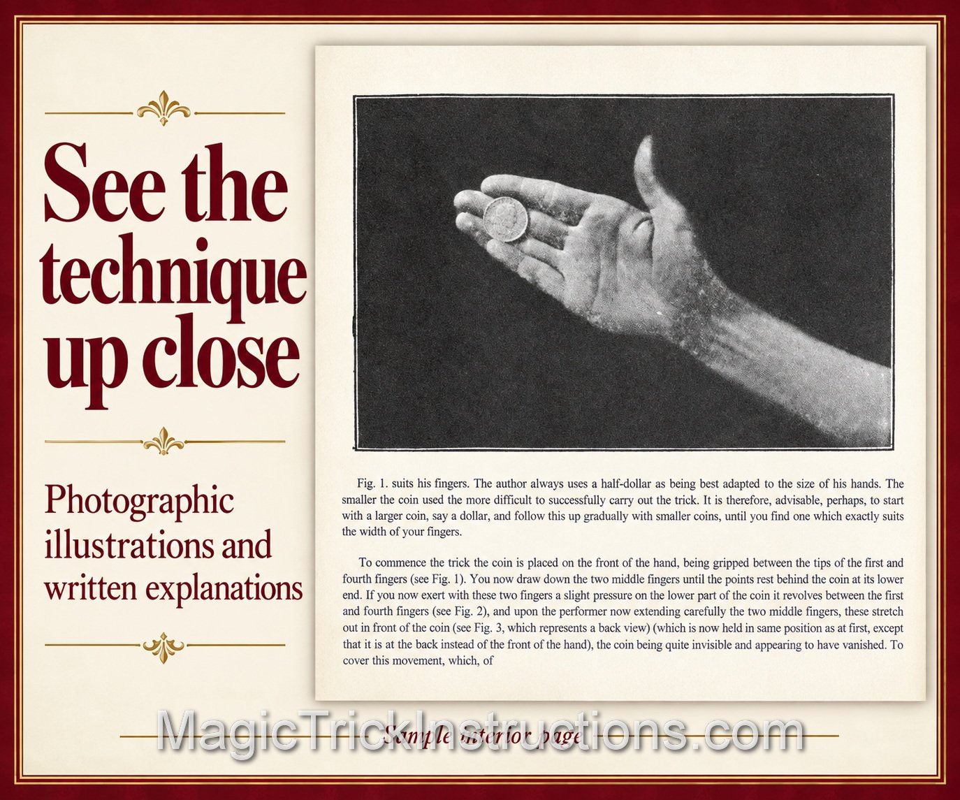 Modern Coin Manipulation Nelson Downs is a foundational book on coin magic by the legendary magician Thomas Nelson Downs, widely known as the "King of Koins".