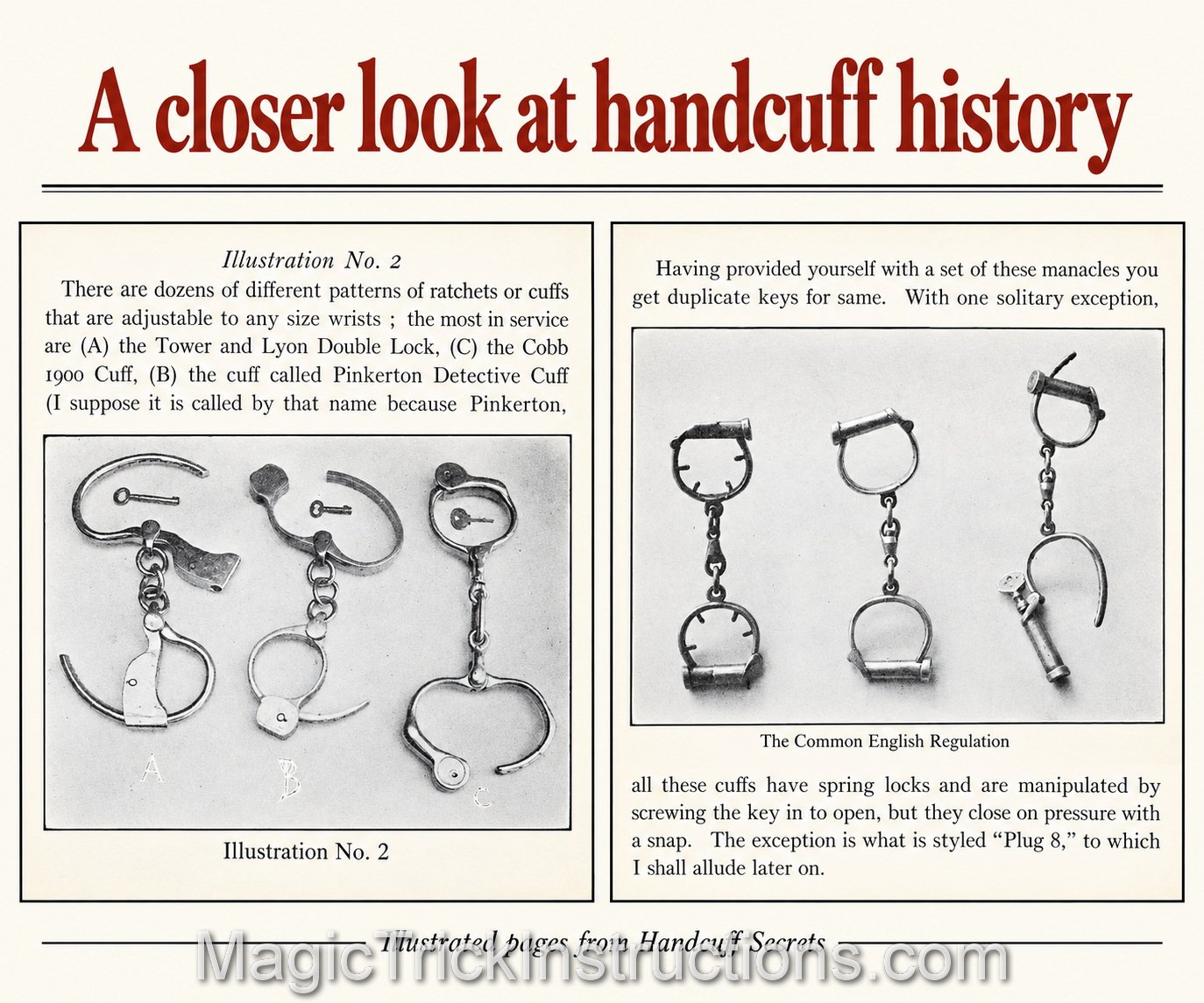 Harry Houdini Handcuff Secrets - The entire world was captivated by one man who could do the impossible and escape from anything.